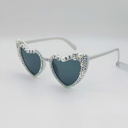 Ochelari Decorativi Flippy Mireasa De Viitor Model Perle Diamante Nuntă Fabricat Buc 15.3 X 5.7 X 14.5 Cm Alb