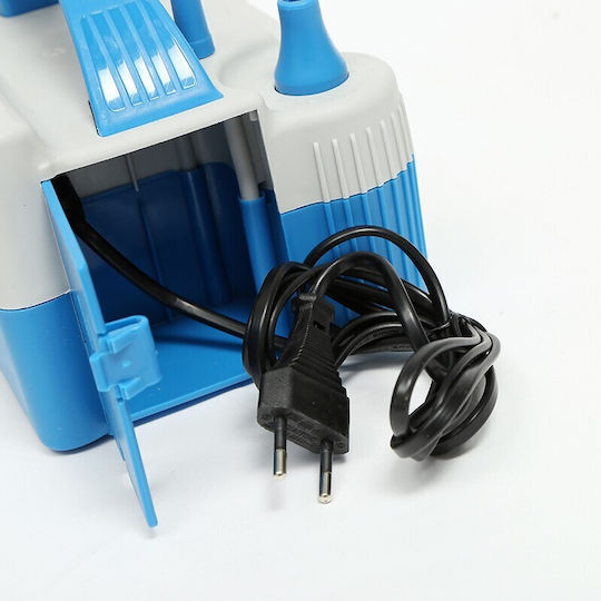 Electric Balloon Inflator Pump Flippy Two Outlets 220V 680W Power Party Accessories Blue-Grey