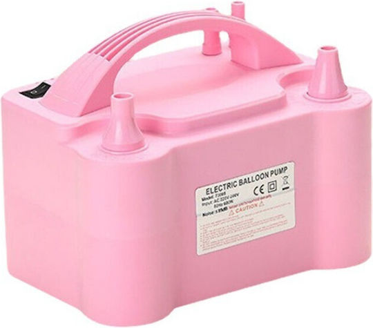 Pompă Electrică pentru Umflat Baloane 600 W Două Duze de Umflare Plastic 19,5 X 14 X 13 Cm Roz