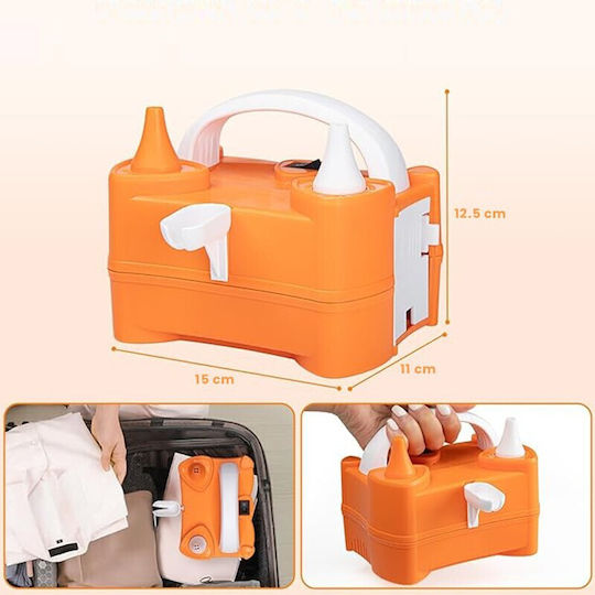 Pompa Electrică de Umflat Baloane Flippy Două Ieșiri 220v 400w Putere Accesorii Petrecere Portocalie