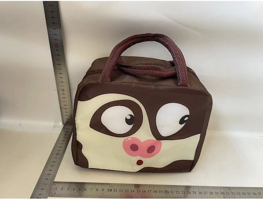 Schulische Isothermische Hand-Lunch-Tasche Braun 19 x 14 x 22cm