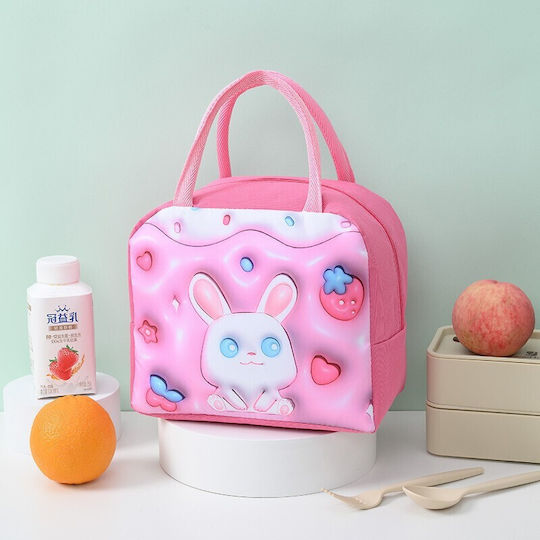 Schulische Isothermische Hand-Lunch-Tasche Rosa 19 x 13 x 23cm