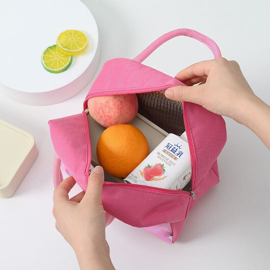 Schulische Isothermische Hand-Lunch-Tasche Rosa 19 x 13 x 23cm