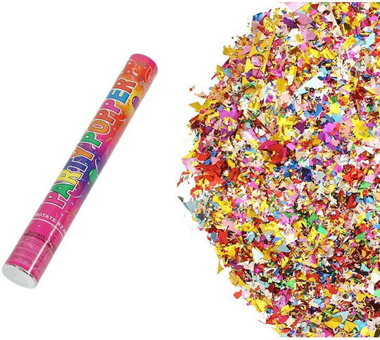 Confetti Tube Flippy Classic 30x5 Cm Assorted Plastic Confetti Twist Release Multicolor