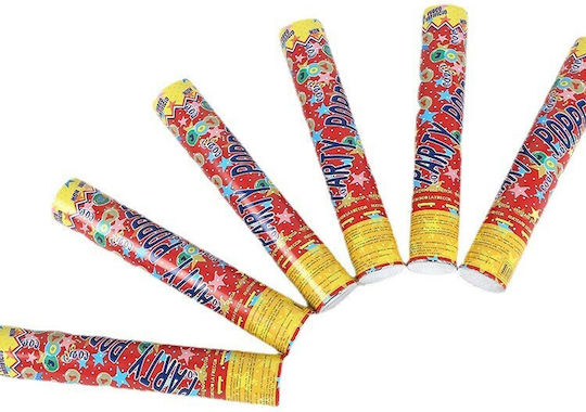 Tun Confetti Flippy Party Popper 40 Cm Stea Inimă Design Strălucitor cu Paiete Diametru 3 Cm Multicolor