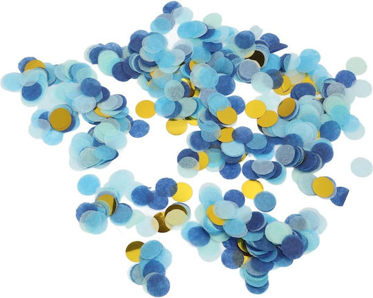 Tun Confetti Flippy Best Wishes 11 X 4 Cm Hârtie Albastră Fâșie Design Buline