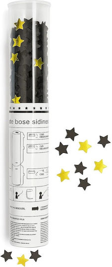 Konfettikanone Flippy 40 Cm Sternmuster Aus Folienpapier Tierverpackung Schwarz