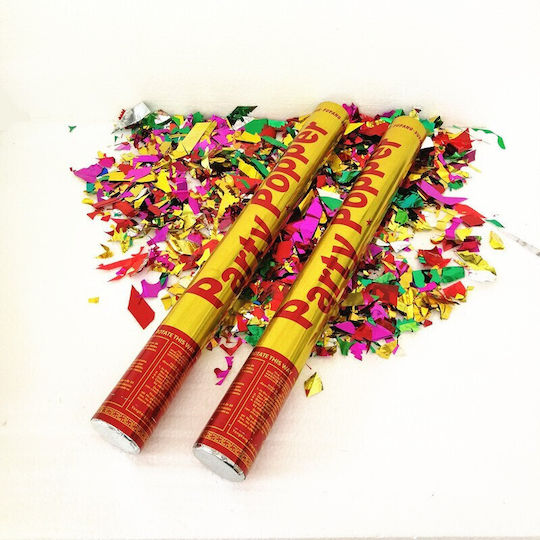 Tub Confetti Flippy Party Popper 60x5 Cm Confetti Asortate din Aluminiu Multicolore