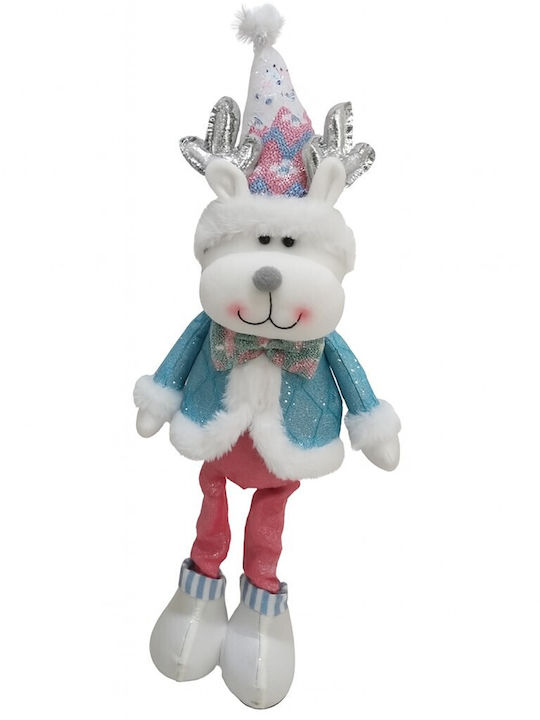 Weihnachtsrentier Figur mit Hut Flippy Dekorative Weihnachtsrentier Figur Winterferien 52 × 17 × 8 cm Mehrfarbig