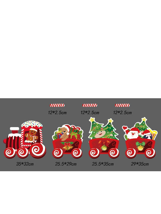 Weihnachtsdekoration Flippy Garten Zug Typ 4 Figuren + Erdspieße Kunststoff Wasserdicht Zug Modell Lebkuchenmann In Lokomotive Mehrfarbig