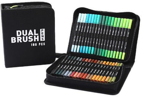 Μαρκαδόροι Σχεδίου Multicolor 0.5mm Σετ 100 χρώματα