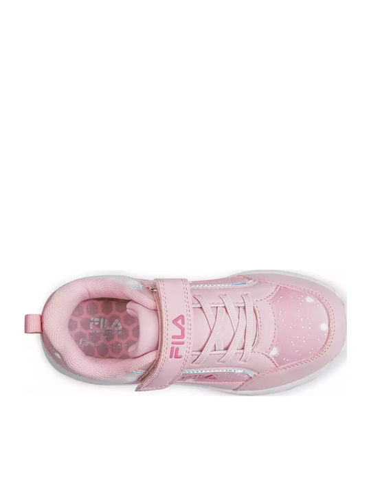Memory Flash Gordon Παιδικά Sneakers με Σκρατς & Φωτάκια Ροζ