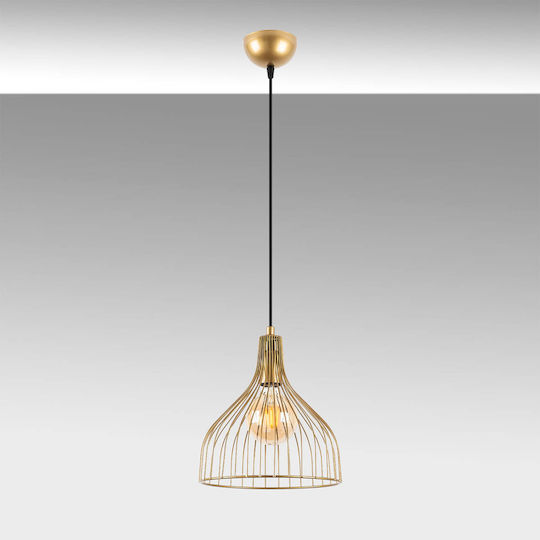 Opviq Cafu Hängelampe Gelb mit Fassung E27 25x25x123cm.