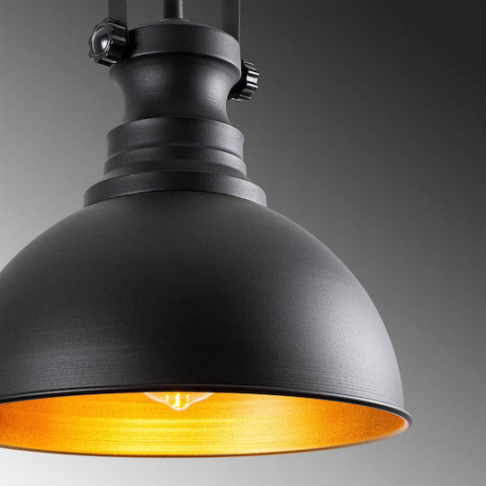 Opviq Saglam Hängelampe Schwarz mit Fassung E27 31x31x90cm.