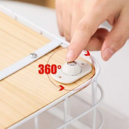 Set 16 Roți Universale Autocolante Flippy Mobilier Rotativ 360 De Grade Ușor De Instalată Abs 4.5x2.8x1.4 Cm Albe