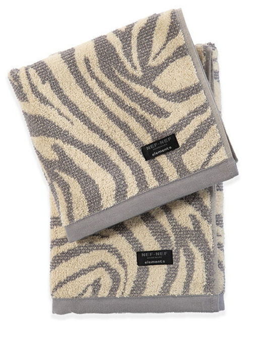 Nef-Nef Homeware Кърпа за лице Zesten 50x90см. Сив Тегло 550гр/кв.м