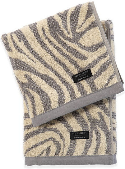 Nef-Nef Homeware Bath Towel Zesten 70x140cm Grey Weight 550gr/m²