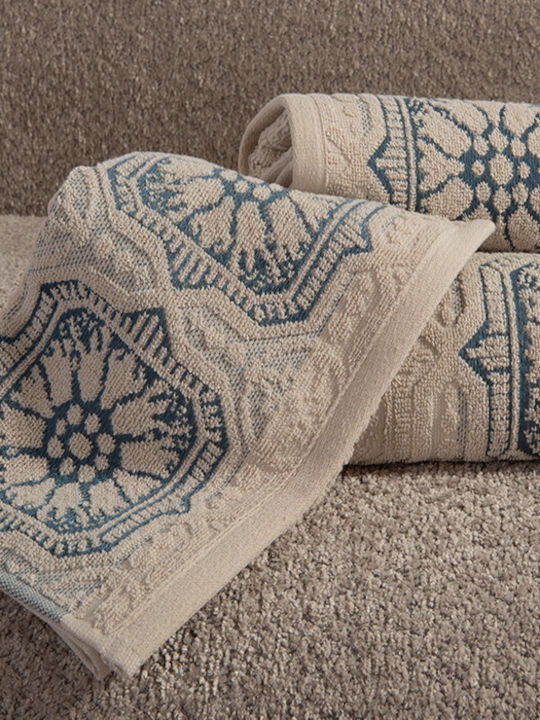 Nef-Nef Homeware Facecloth Demand 50x90cm Ecru Weight 550gr/m²