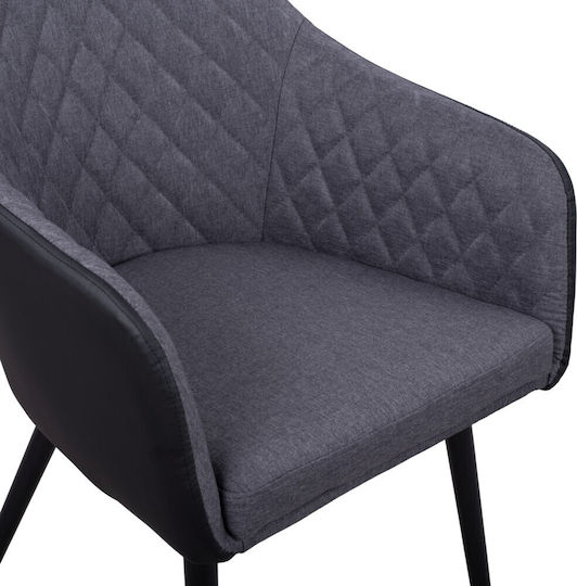 Charles Stühle Speisesaal Dark Grey 2Stück 57x63x83cm