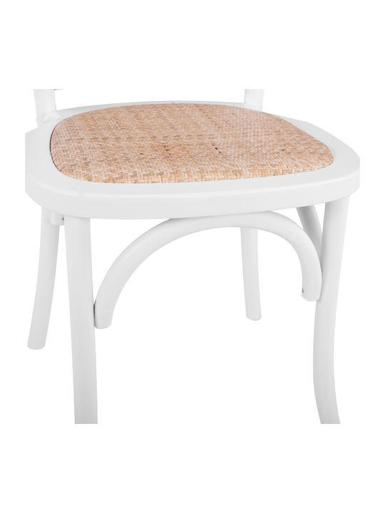 Aliyah Scaune Cafe Lemn Alb 1buc 45x54x89buc