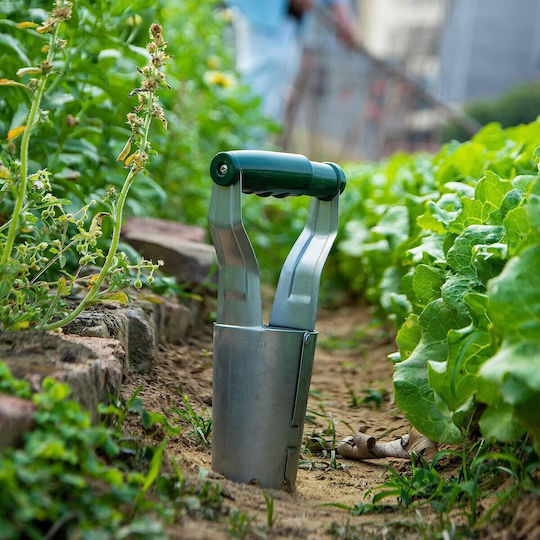 Transplantator Agricol Cilindric Flippy Oțel Plastic Diametru 6 Cm Mâner Flexibil 23 X 6 X 13 Cm Verde