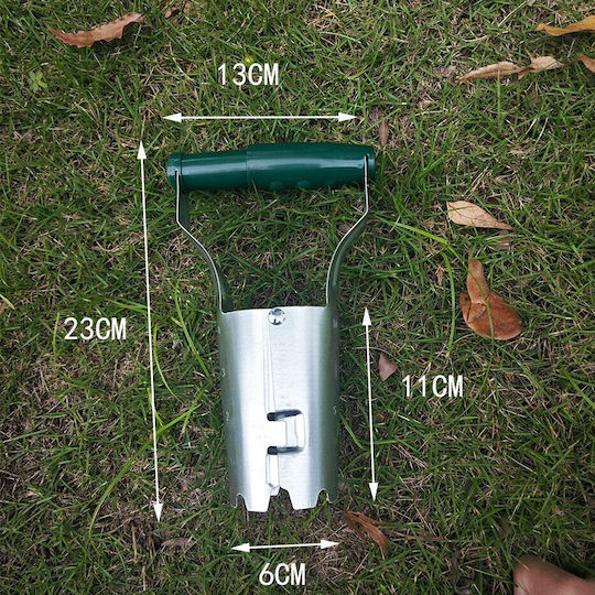 Transplantator Agricol Cilindric Flippy Oțel Plastic Diametru 6 Cm Mâner Flexibil 23 X 6 X 13 Cm Verde