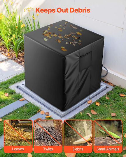 Vevor 660x660x812 Mm Air Conditioner Cover Three Layer Waterproof Outdoor