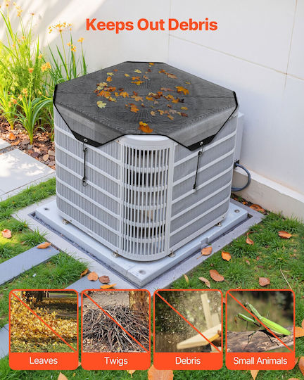 Vevor 910x910 Mm Air Conditioner Cover Mesh Defender Tear-resistant Outdoor