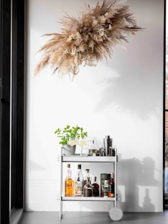 Zone Denmark Free Standing Wine Rack with Wheels Black 60.6x40.5x66.4cm