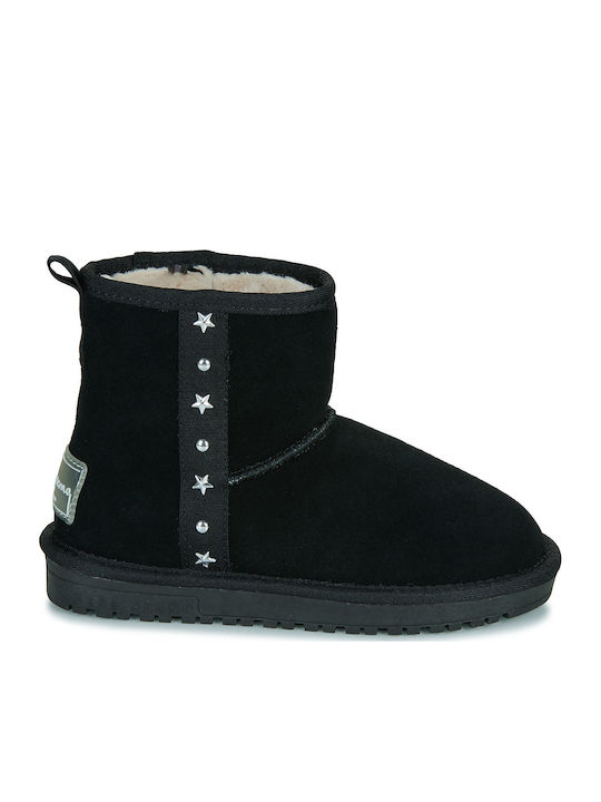 Diss Suede Kinderstiefeletten Schwarz