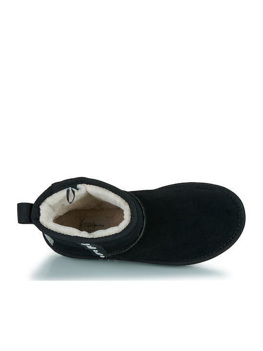 Diss Suede Kinderstiefeletten Schwarz