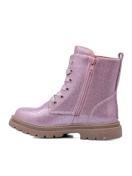 Kinderstiefel mit Reißverschluss Rosa