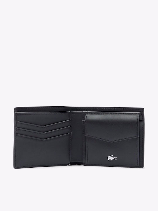 Money Pieces Leather Men's Wallet Black