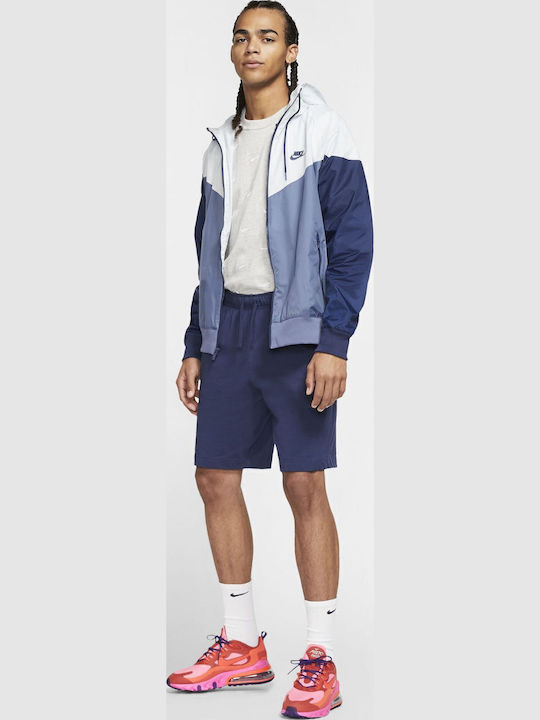 Sportswear Club Αθλητική Ανδρική Βερμούδα Navy Μπλε