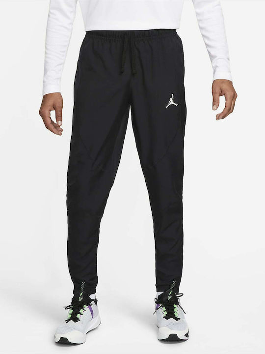 Football Sweatpants Dri-Fit Glossy with Elastic Black