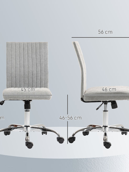HomCom Office Chair With Adjustable Arms Grey