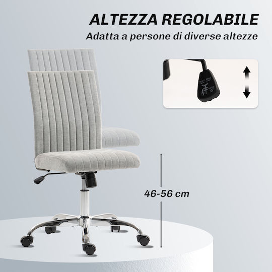 HomCom Office Chair With Adjustable Arms Grey