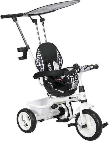 HomCom Foldable and Convertible Kids Tricycle for 1-5 Years White