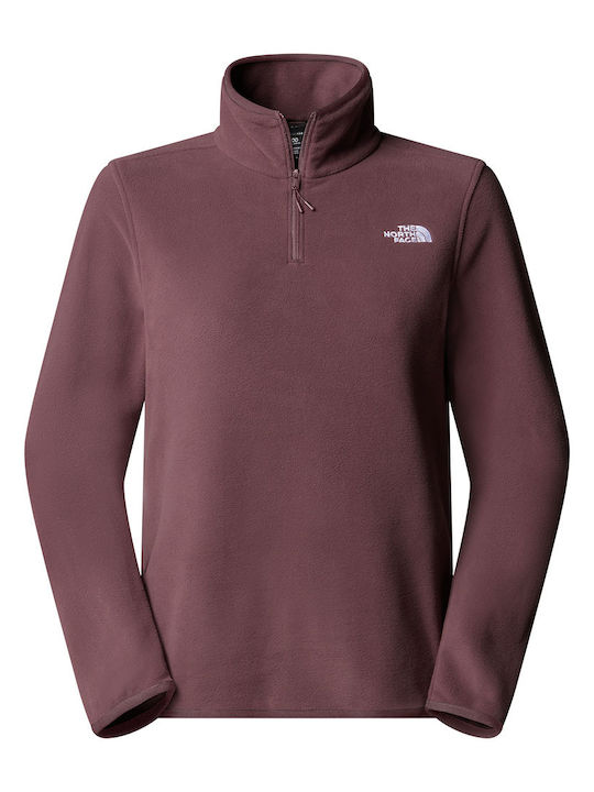Glacier 1/4 Bluza Damă Polar Cu Fermoar Roz