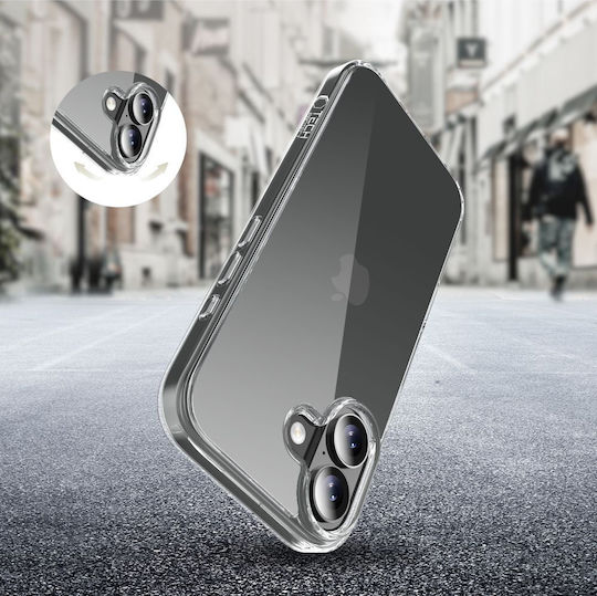 Tech-Protect Flexair Hybrid Back Cover Silicone / Plastic Transparent (iPhone 17)