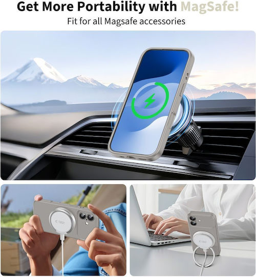 Tech-Protect Задна корица Силикон Сив (iPhone 17)