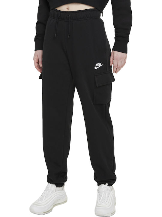 Sportswear Essentials Παντελόνι Φόρμας με Λάστιχο Μαύρο
