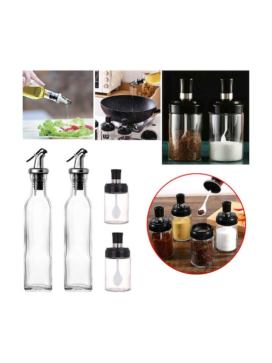 Öl- & Essigspender-Set Spray aus Edelstahl 500ml