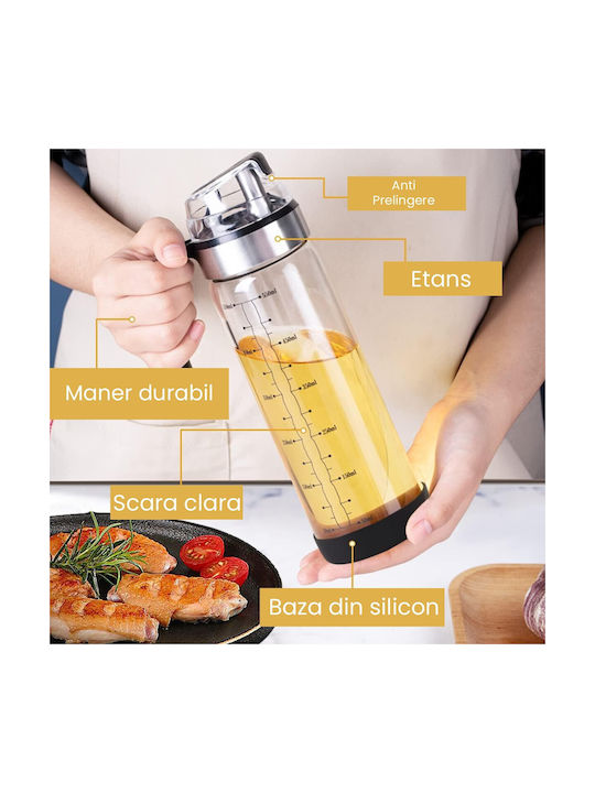 Cutie de ulei Sticlă cu Flux 500ml