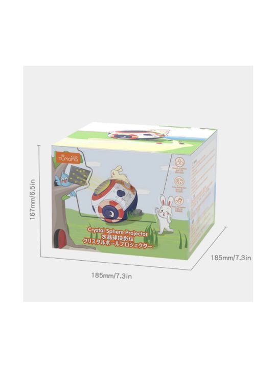 Tumama Kids Lampă de proiecție pentru copii cu Proiecție de Stele Multicolor 18x14cm