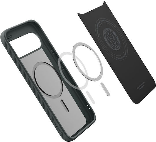 Spigen Liquid Air Mag Umschlag Rückseite Silikon Grün (Google Pixel 10 / 10 Pro)