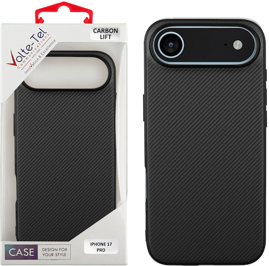Volte-Tel Carbon Lift Back Cover Silicone Black (iPhone Air)