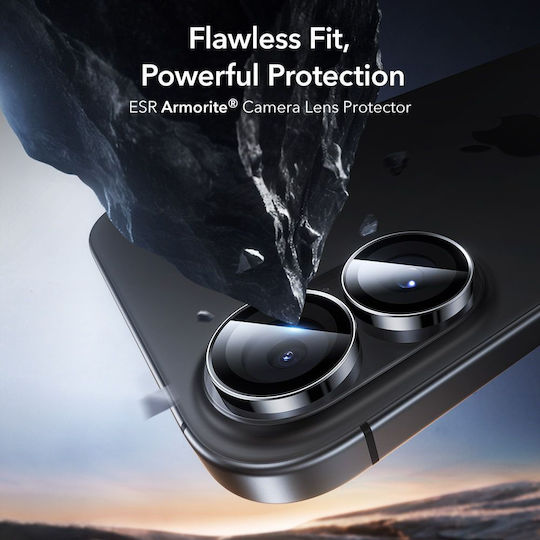 ESR Armorite Προστασία Κάμερας Tempered Glass Μαύρο για το iPhone 16, iPhone 16 Plus, iPhone 17