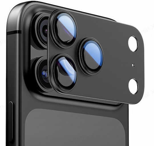 Tech-Protect Camfull Fit+ Mobile Camera Protector Tempered Glass Black for iPhone 17 Pro