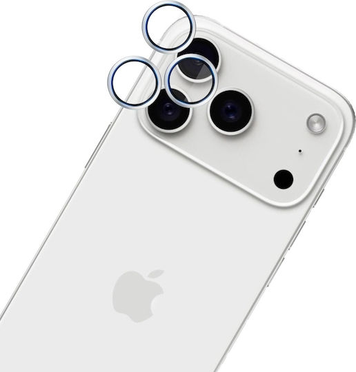 3MK Protecție Cameră Tempered Glass Silver pentru Apple iPhone 17 Pro, 17 Pro Max